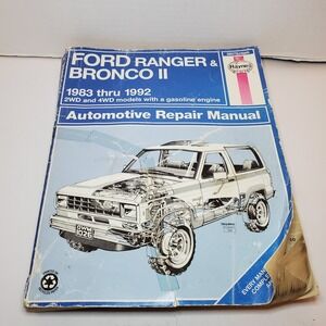 Haynes Ford Ranger & Bronco II 1983 Thru 1992 Service & Repair Manual 1026